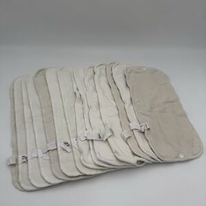 Set Of 7 Thirsties Stay Dry Duo Insert Cloth Diaper Insert Hemp Used Good Baby